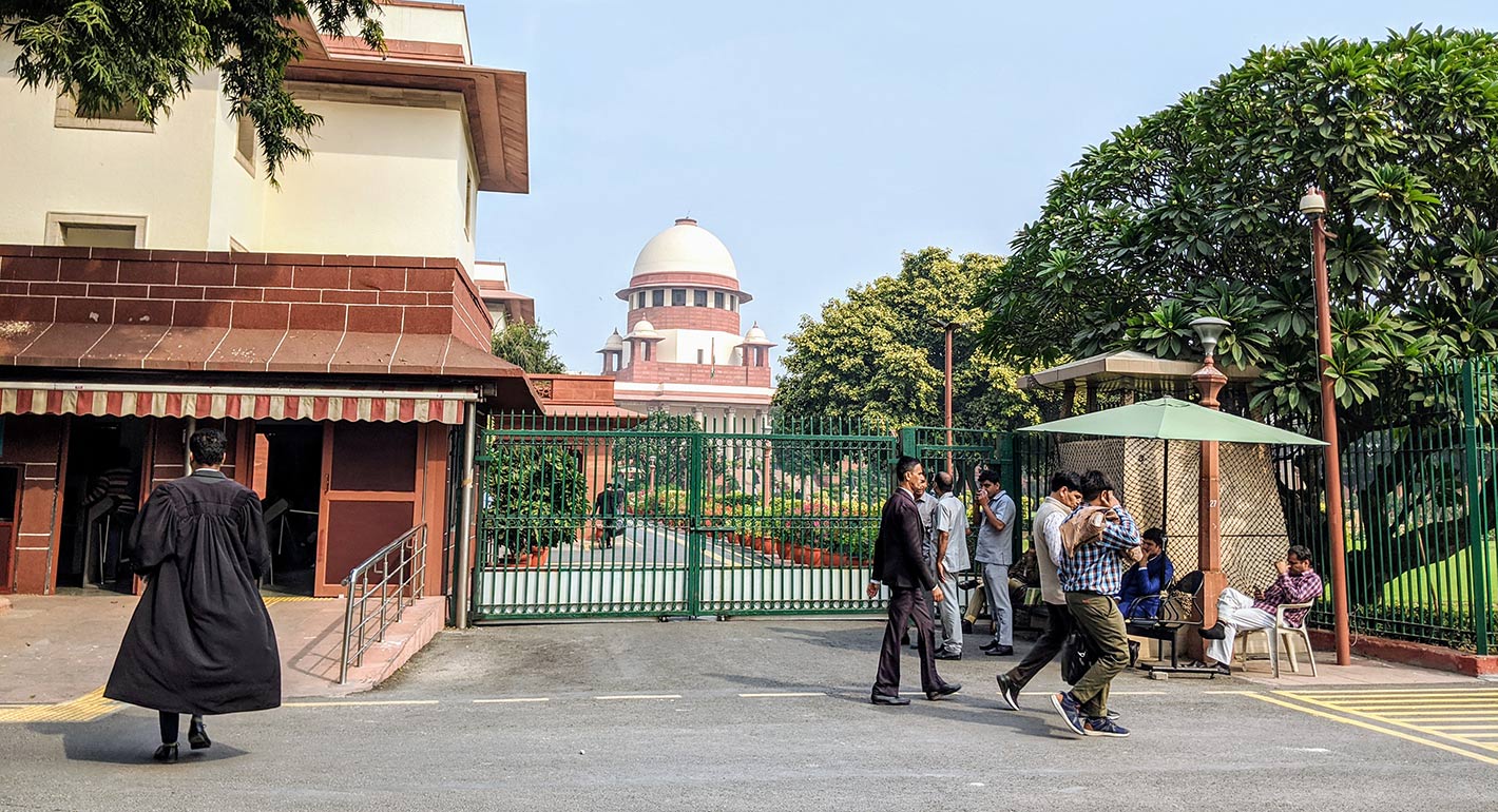Supreme court of India building in New Delhi