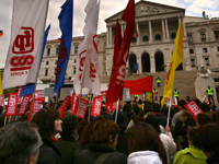Portuguese protestors