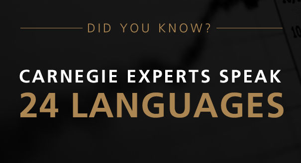 Did you know Carnegie experts speak 24 languages